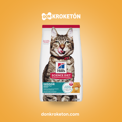 Hills Felino Senior Indoor 7+ - imagen comercial Don Kroketon