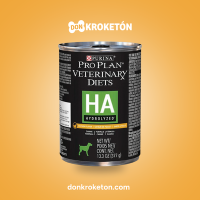 Pro Plan Veterinary Diets HA Hydrolyzed Canine Lata 380 g - imagen comercial Don Kroketon