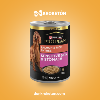 Pro Plan Sensitive Skin Salmón Lata 368 g - imagen comercial Don Kroketon