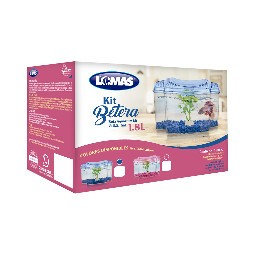 Haqos Kit Betera Azul 1.8 L para Peces