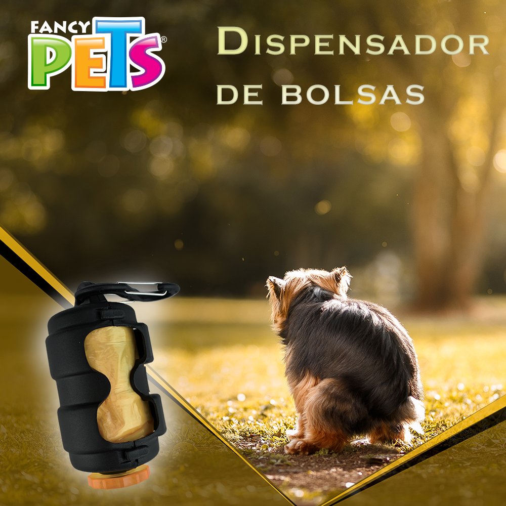 Yangs Dispensador Retractil con Bolsas Sanitarias - 40 pz para Perro