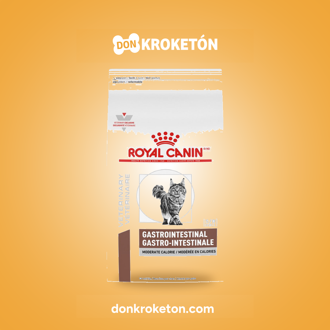 Royal Canin Gastrointestinal Moderate Calorie Felino - imagen comercial Don Kroketon