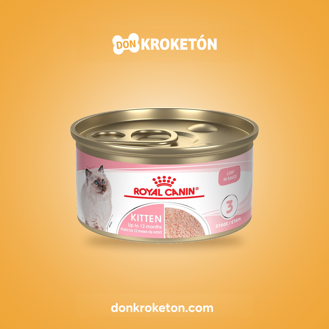 Royal Canin Kitten Loaf Lata - imagen comercial Don Kroketon