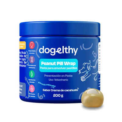 Dogelthy Recubrimiento de Pastillas para Perros Sabor Crema de Cacahuate - Pill Wrap