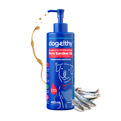 Dogelthy Aceite de Sardina para Perro - Pure Sardine Oil