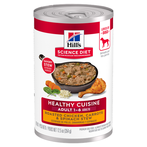 Hill's Science Diet Adult Healthy Cuisine estofado alimento humedo para perro 354 g