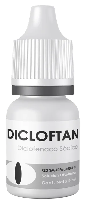 Dicloftan diclofenaco solución oftálmica