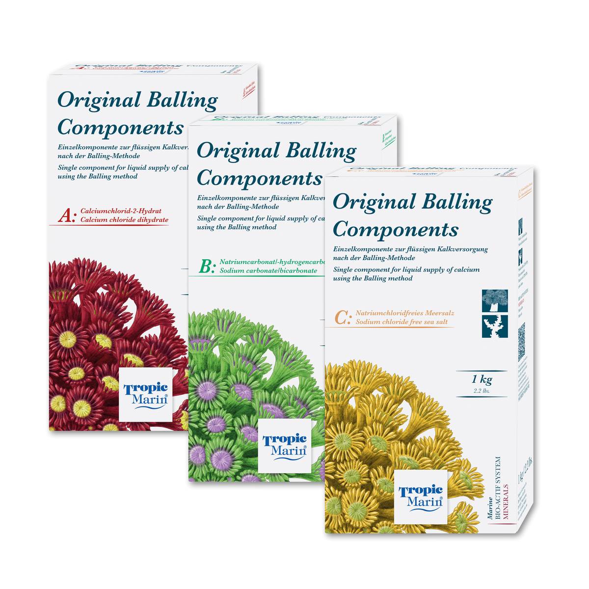 Tropic Marin Original Balling Set 3 x 1 kg para Peces