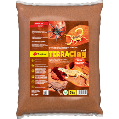 Tropical Terra Clay Red Sustrato Natural Estructural para Reptiles