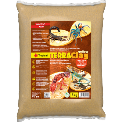 Tropical Terra Clay Yellow Sustrato Natural Estructural para Reptiles