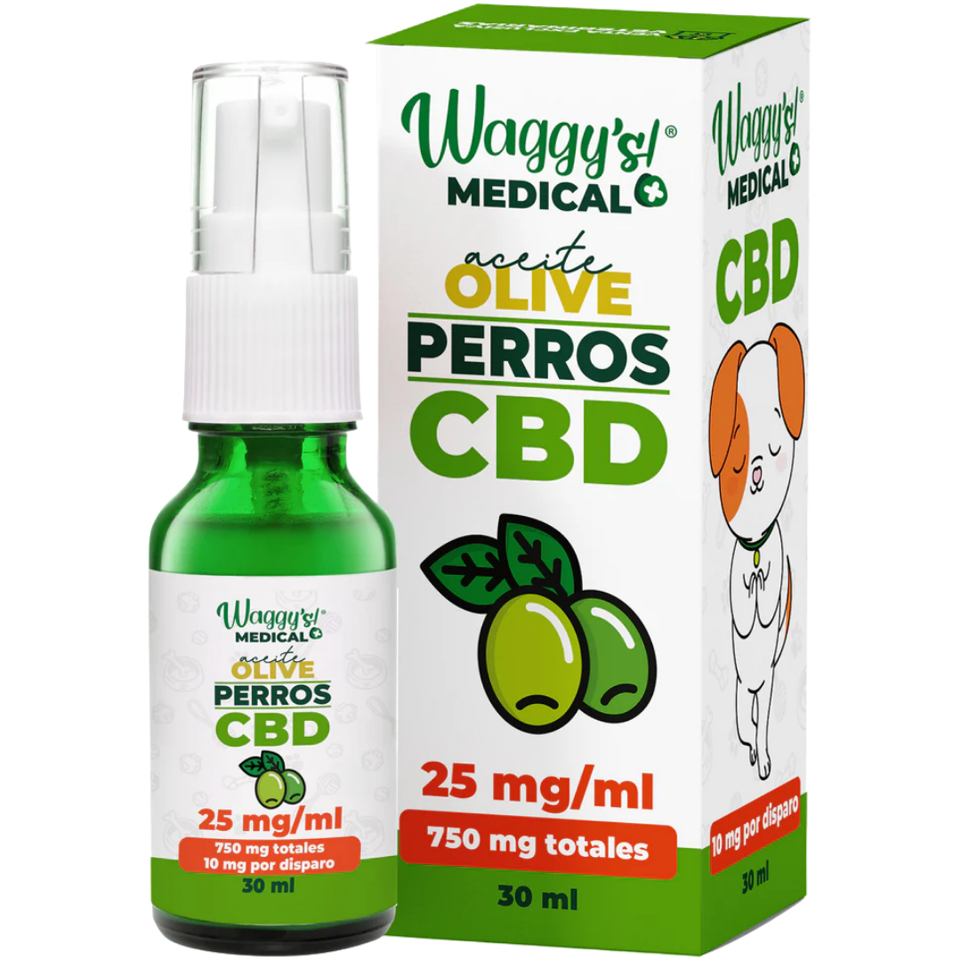 Waggy's Aceite Calmante Oliva para Perros Medianas 750 mg