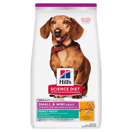 Hill's Science Diet Adult Perfect Weight Small Paws alimento seco para perro raza pequena control de peso
