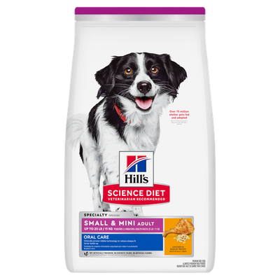 Hill's Science Diet Adult Oral Care Small & Mini alimento seco para perro adulto raza pequeña cuidado dental
