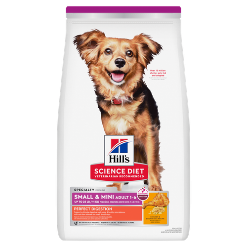 Hill's Science Diet Adult Perfect Digestion Small & Mini alimento seco para perro raza pequena cuidado digestivo