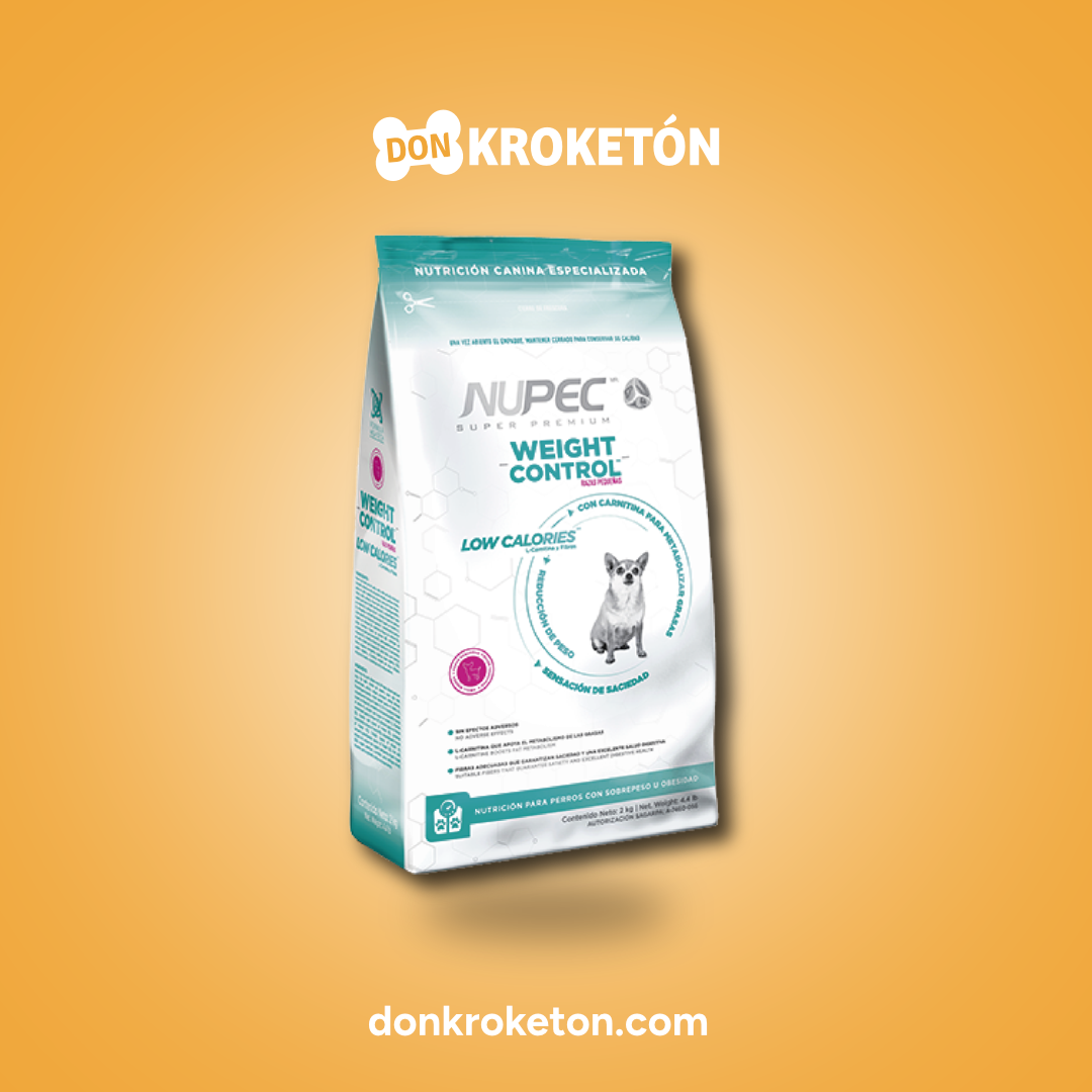 Nupec Weight Control Raza Chica - imagen comercial Don Kroketon