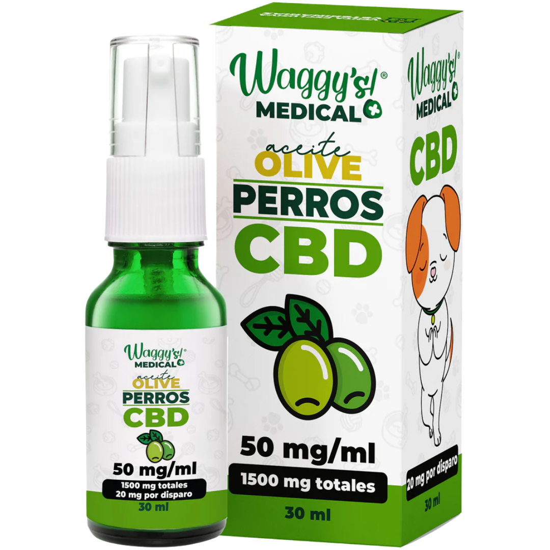 Waggy's Aceite Calmante Oliva para Perros Grandes 1500 mg