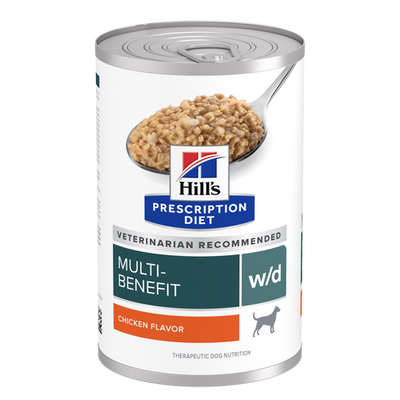 Hill's Prescription Diet W/D alimento humedo para perro lata 370 g