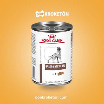 Royal Canin Veterinary Gastrointestinal High Energy Lata 385 g - imagen comercial Don Kroketon