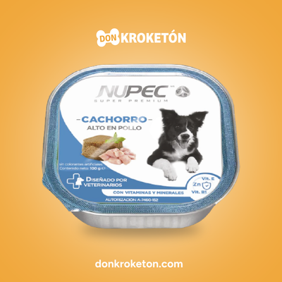 Nupec Húmedo Cachorro 100 g – Clúster 16 pzas - imagen comercial Don Kroketon