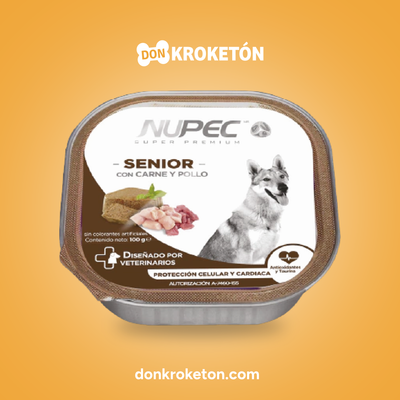 Nupec Húmedo Senior 100 g – Clúster 16 pzas - imagen comercial Don Kroketon