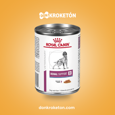 Royal Canin Veterinary Renal Support D Canine Lata 385 g - imagen comercial Don Kroketon