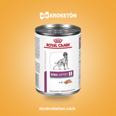 Royal Canin Veterinary Renal Support E Canine Lata 385 g - imagen comercial Don Kroketon
