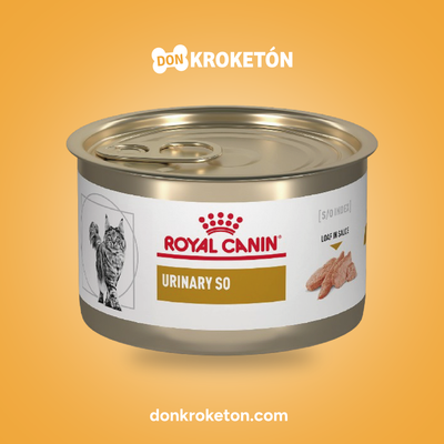 Royal Canin Veterinary Urinary SO Feline Lata 165 g - imagen comercial Don Kroketon