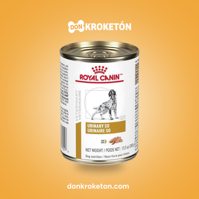 Royal Canin Veterinary Urinary SO Canine Lata 385 g - imagen comercial Don Kroketon