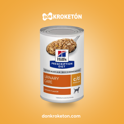 Hill's Prescription Diet c/d Multicare Canine Lata 370 g - imagen comercial Don Kroketon