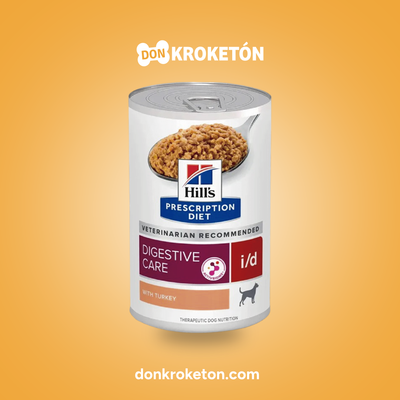 Hill's Prescription Diet i/d Digestive Care Canine Lata 370 g - imagen comercial Don Kroketon