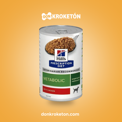 Hill's Prescription Diet Metabolic Canine Lata 370 g - imagen comercial Don Kroketon