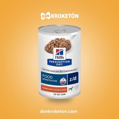 Hill's Prescription Diet z/d Canine Lata 13 oz (370 g) - imagen comercial Don Kroketon