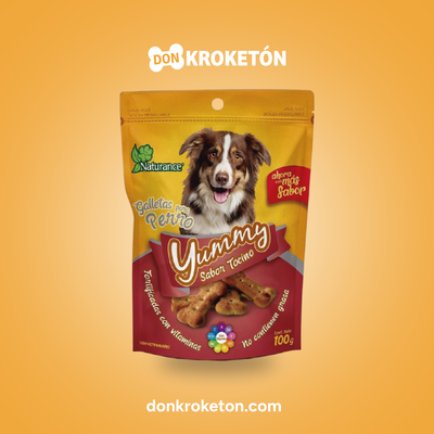 Yummys Galletas Sabor Tocino 100gr - imagen comercial Don Kroketon