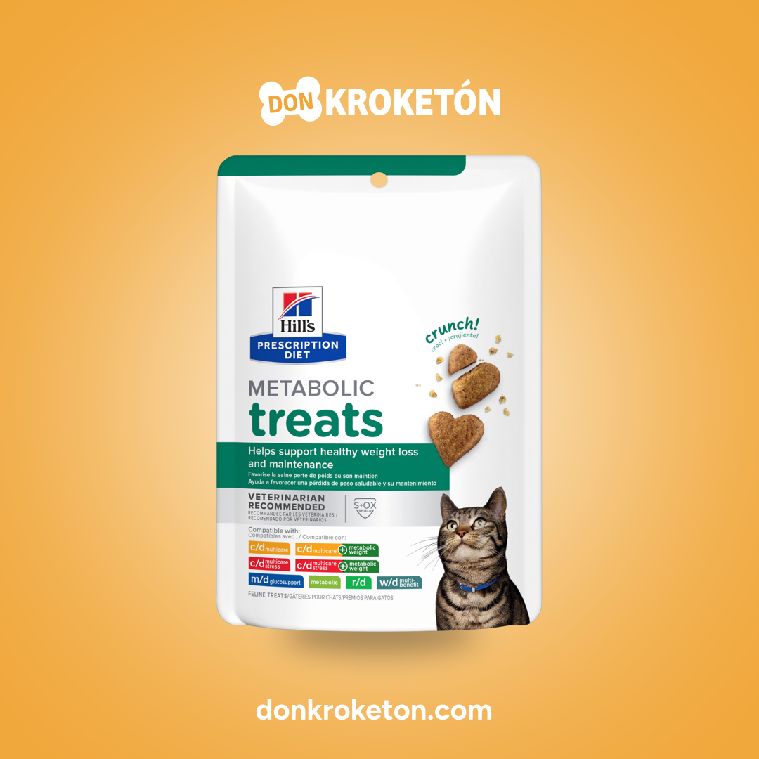 Hills Prescription Diet Metabolic Treats Felino - imagen comercial Don Kroketon