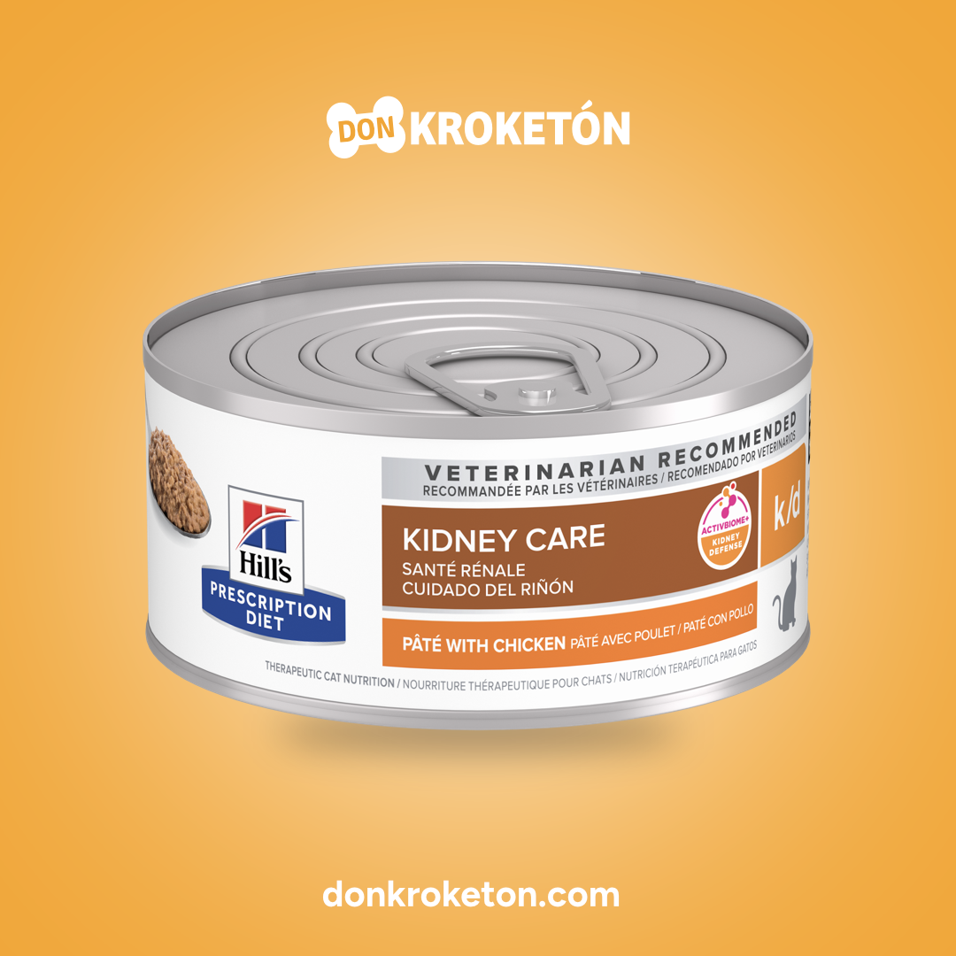 Hill's Prescription Diet k/d Felino Lata 156 g - imagen comercial Don Kroketon
