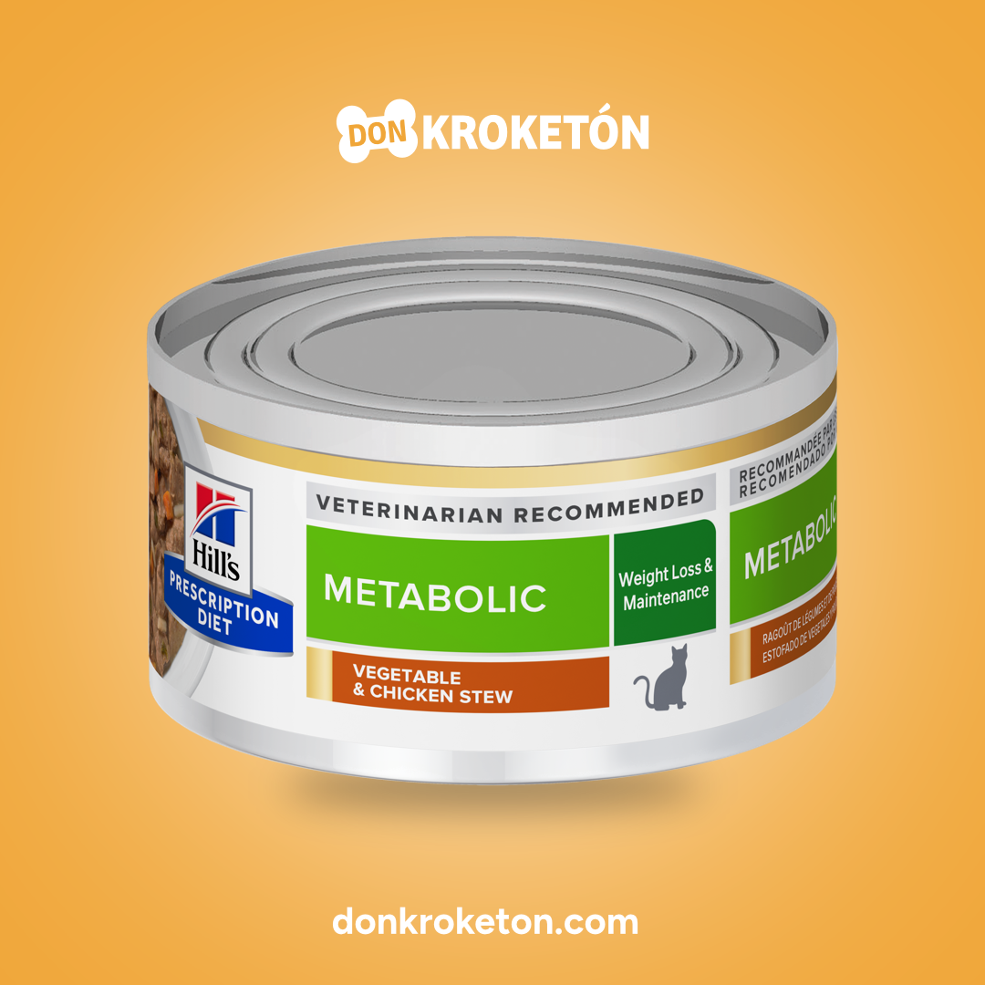 Hill's Prescription Diet Metabolic Estofado Felino Lata 156 g - imagen comercial Don Kroketon