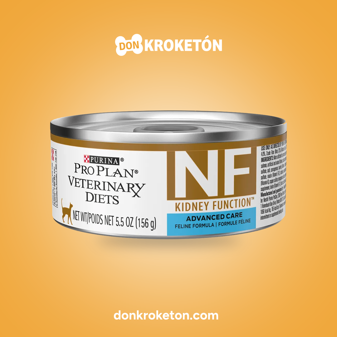 Pro Plan Veterinary Diets NF Kidney Function Advanced Care Lata 156 g - imagen comercial Don Kroketon