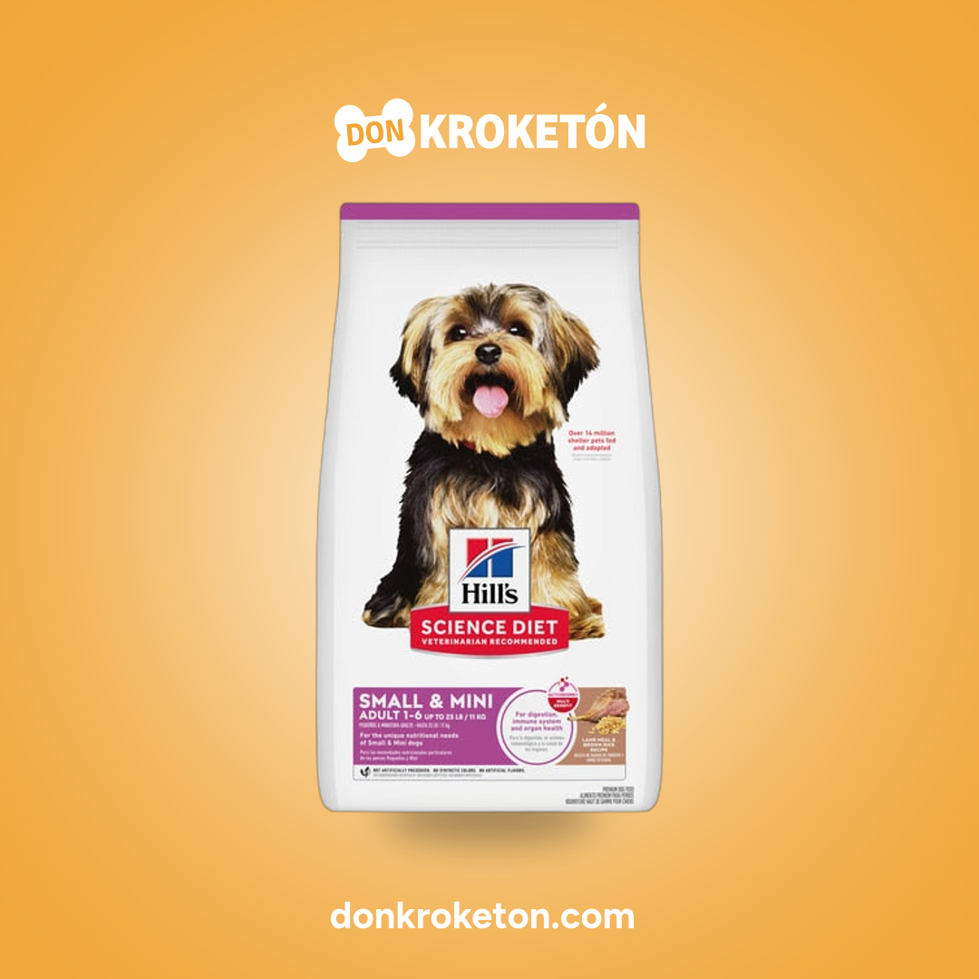 Hills Adulto Mini Cordero y Arroz - imagen comercial Don Kroketon