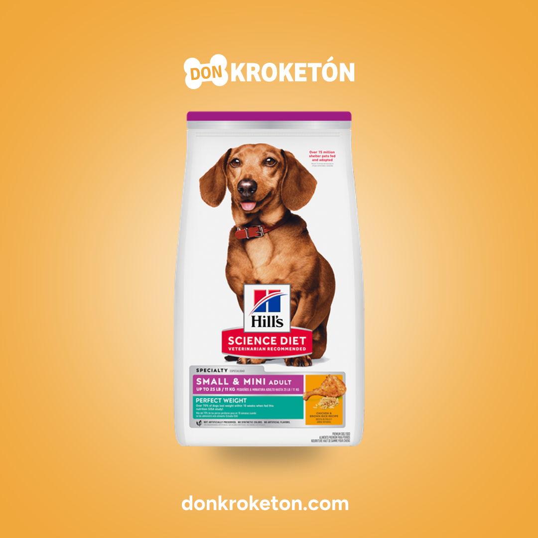 Hills Adulto Mini Perfect Weight Control de Peso - imagen comercial Don Kroketon