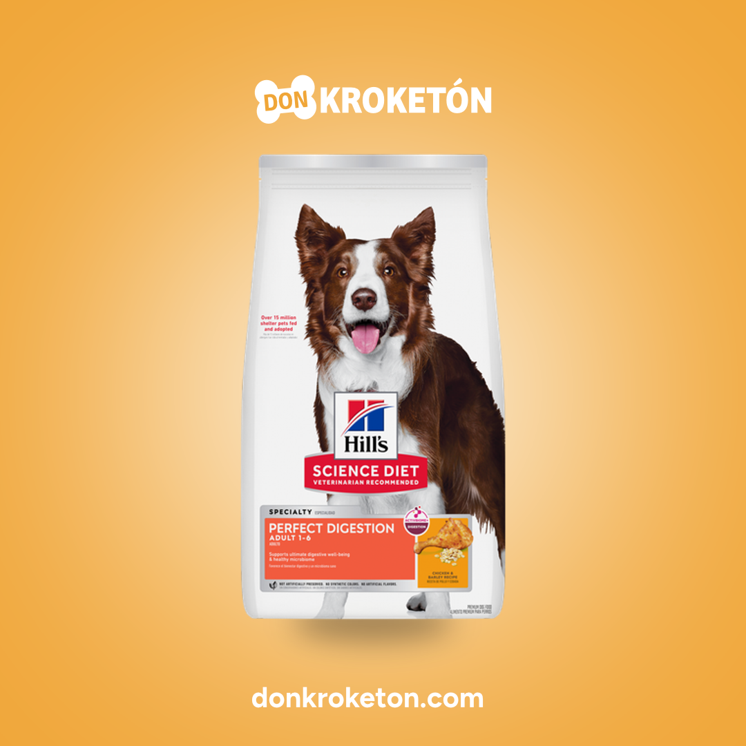 Hills Adulto Perfect Digestion Cuidado Digestivo - imagen comercial Don Kroketon