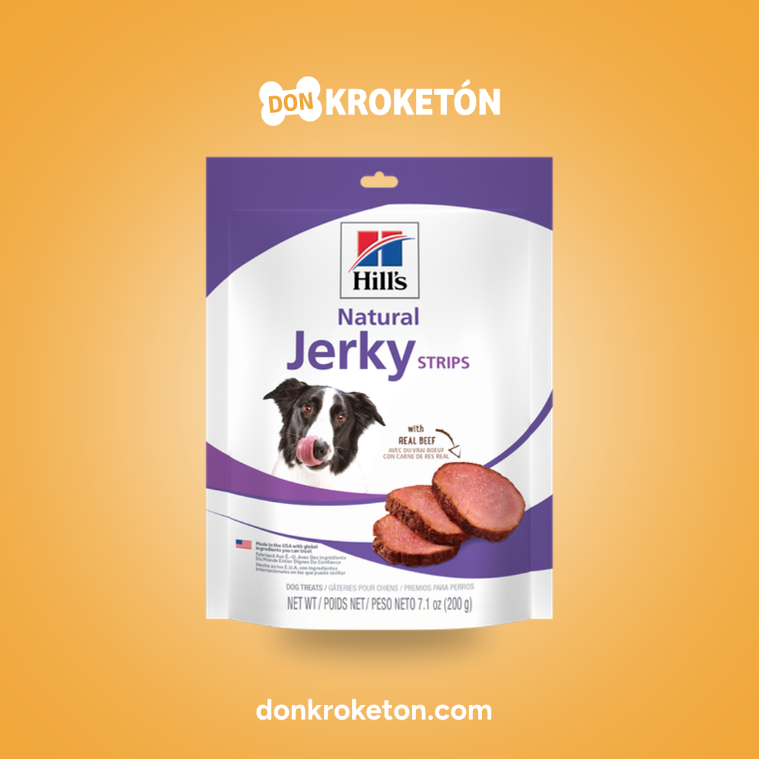 Hills Premios Naturales Jerky Strips Carne de Res - imagen comercial Don Kroketon