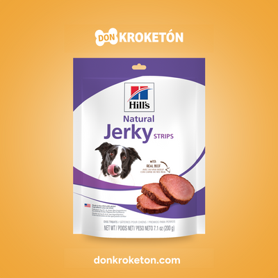 Hills Premios Naturales Jerky Strips Carne de Res - imagen comercial Don Kroketon