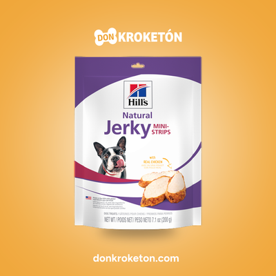 Hills Premios Naturales Jerky Mini Strips Pollo - imagen comercial Don Kroketon
