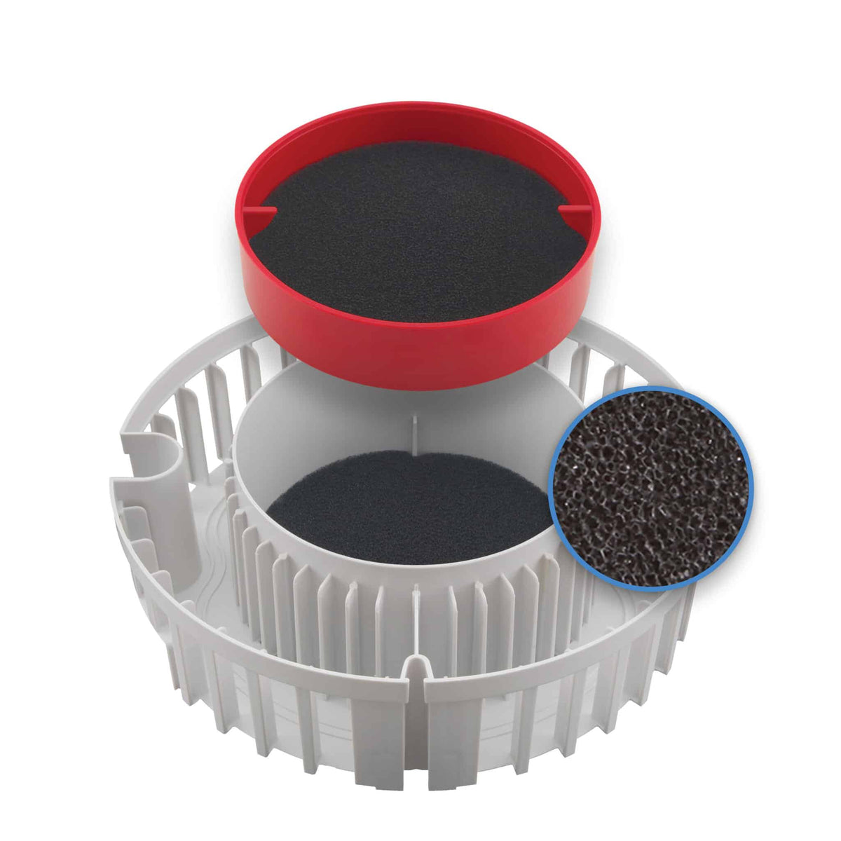 Hagen Repuesto Esponja con Carbon Activado Fluval FX5 FX6 - 2 pz para Peces