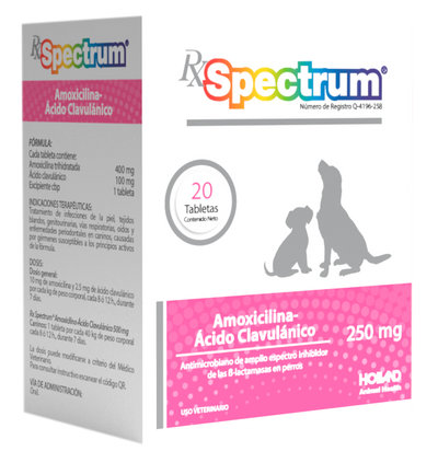 Rx Spectrum Amoxicilina-Ácido Clavulánico Tabletas