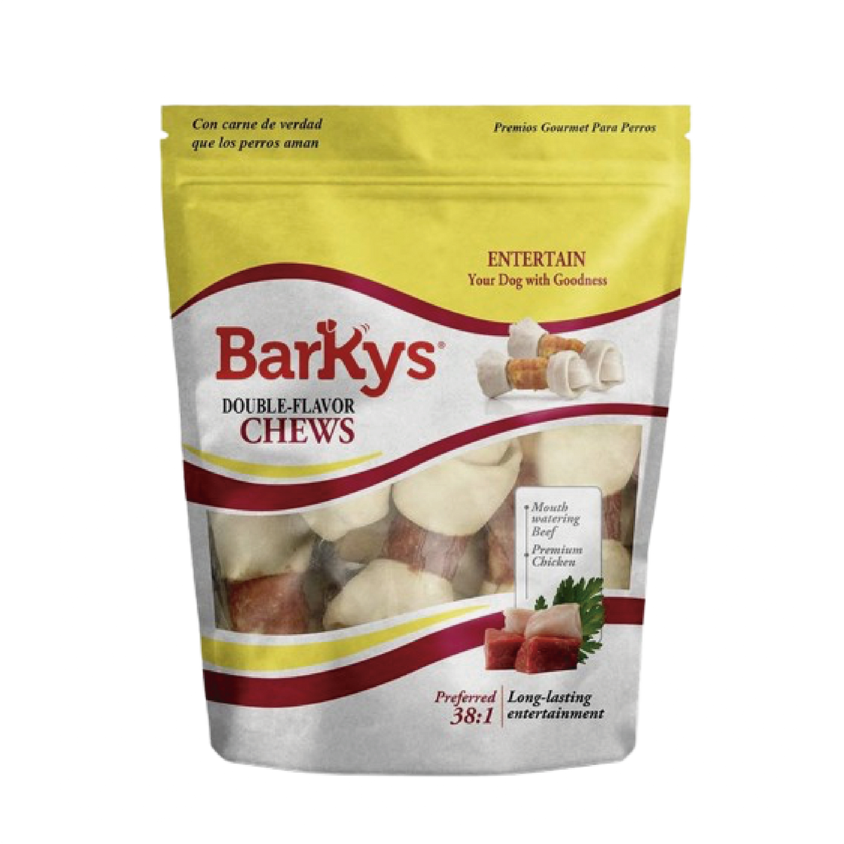Barkys Paquete 10 Huesos de Carnaza c/Pollo