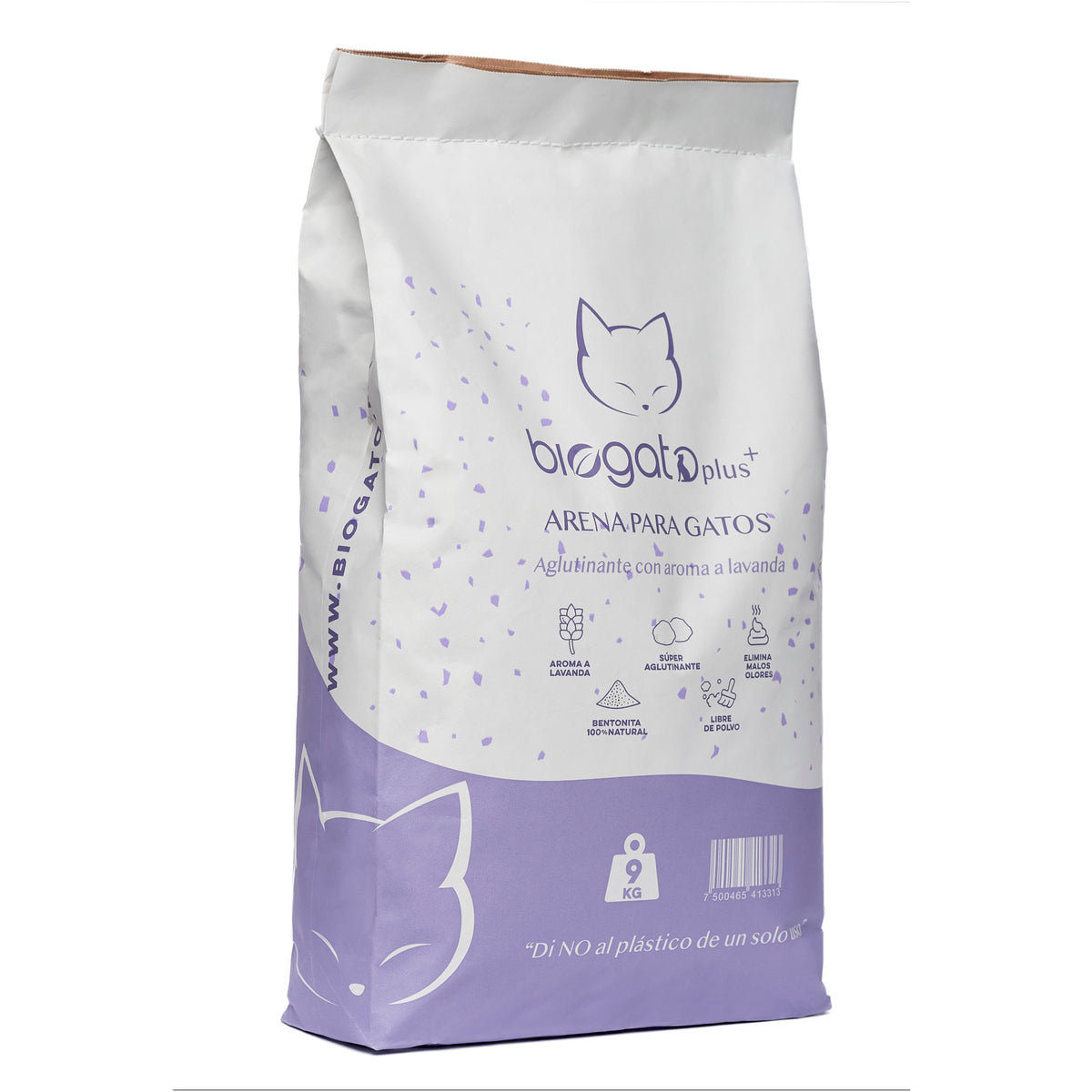 BioGato Plus+ lavanda, vista lateral