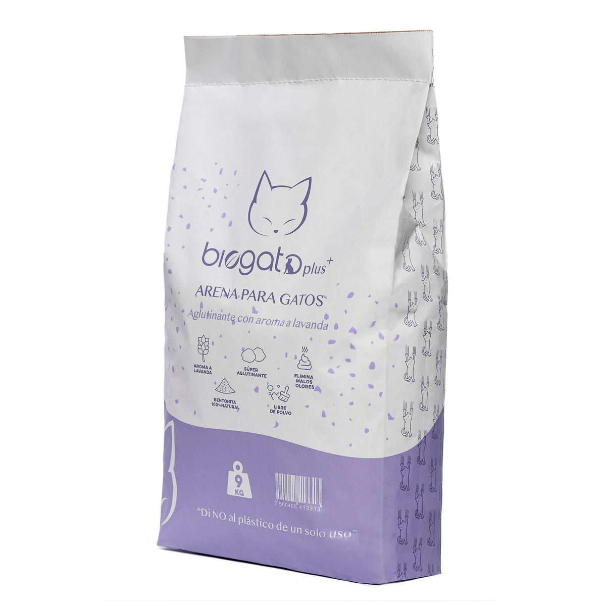 BioGato Plus+ lavanda, vista lateral derecha
