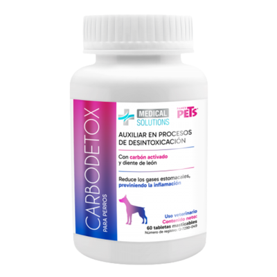 Lomas MS Carbodetox Tabletas Masticables para Perros 60 Tab
