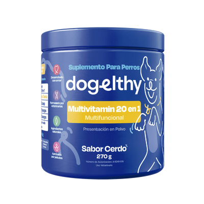 Dogelthy Multivitaminico para Perro - Multivitamin 20 en 1